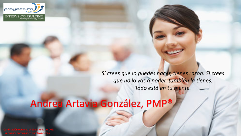Andrea Artavia González, PMP®