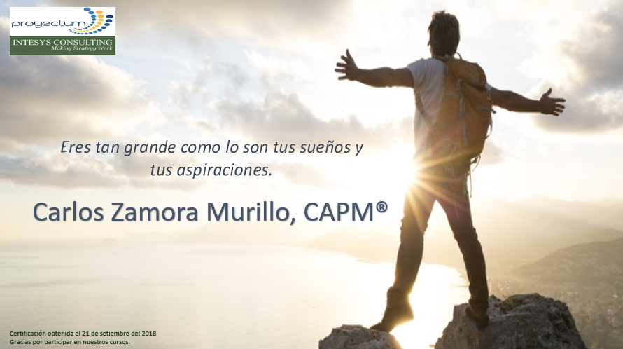 Carlos Zamora Murillo, CAPM®
