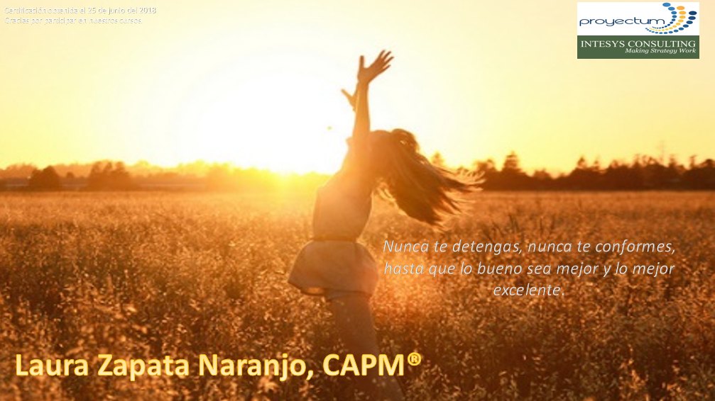 Laura Zapata Naranjo, CAPM®