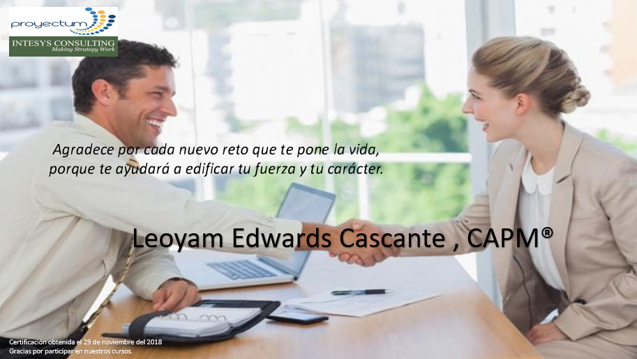 Leoyam Edwards Cascante , CAPM®