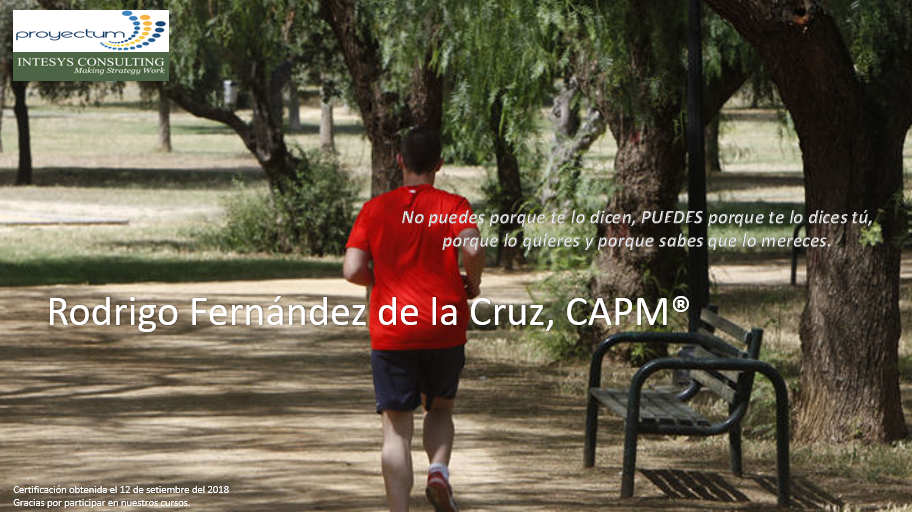 Rodrigo Fernández de la Cruz, CAPM®